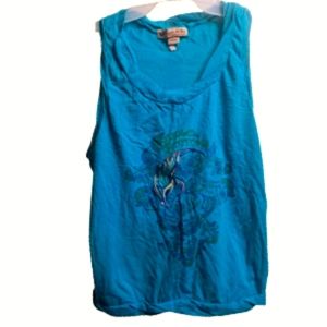 Apple Bottoms Teal Blue Racerback Top